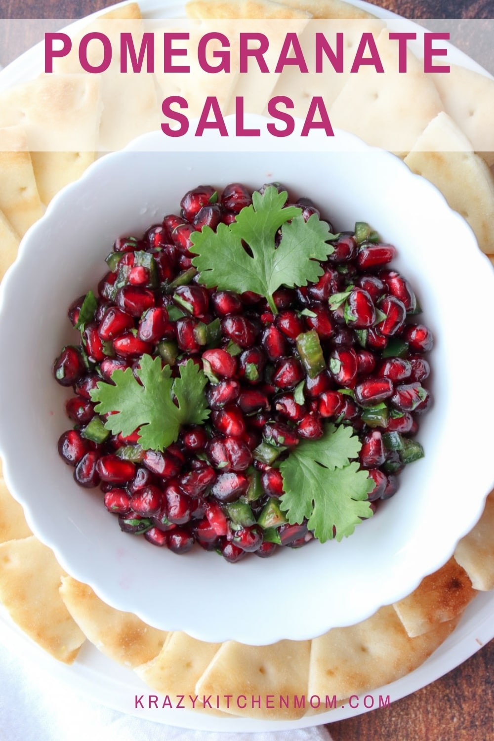 Ring in the New Year with a fresh delicious winter salsa filled with little red jewels of bursting flavor. via @krazykitchenmom