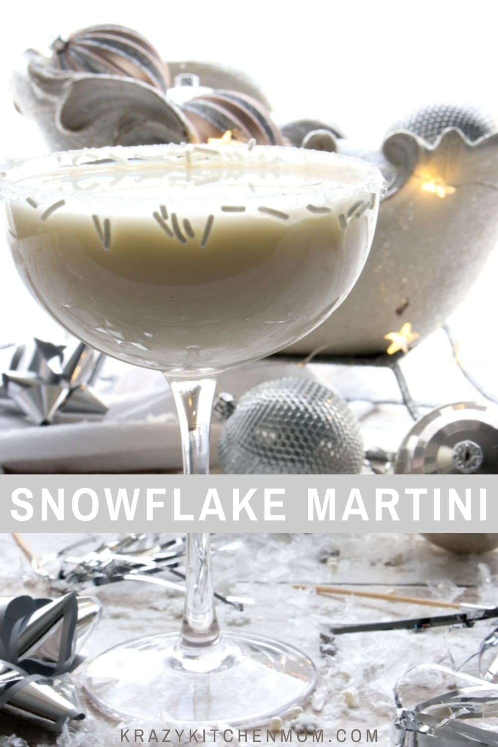 It's a winter wonderland outside and now you can create a winter wonderland inside with a festive signature cocktail. via @krazykitchenmom