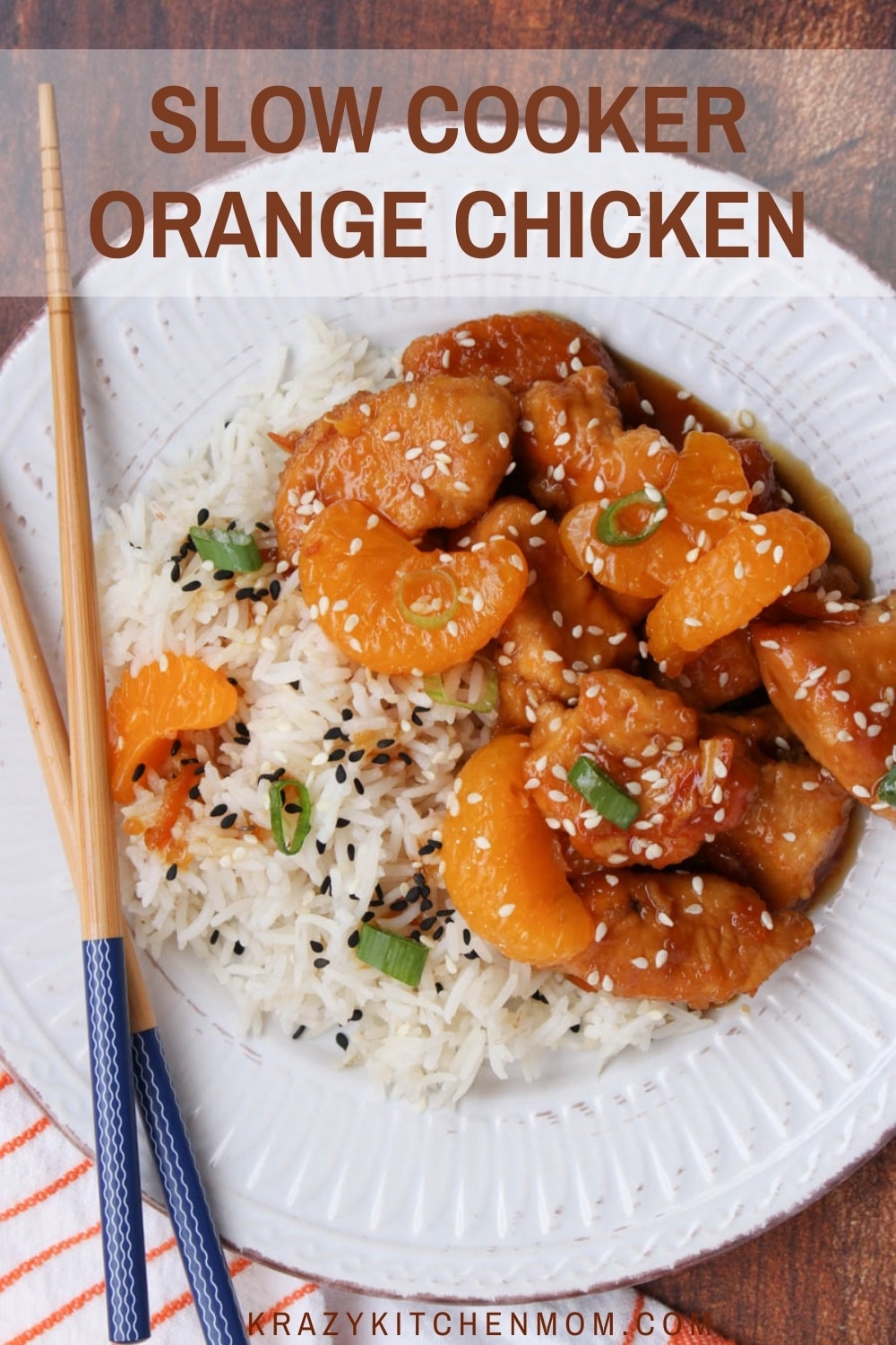 Make Orange Chicken at home! Super tender chicken drenched in a sweet tangy glaze that rivals any take out place. via @krazykitchenmom