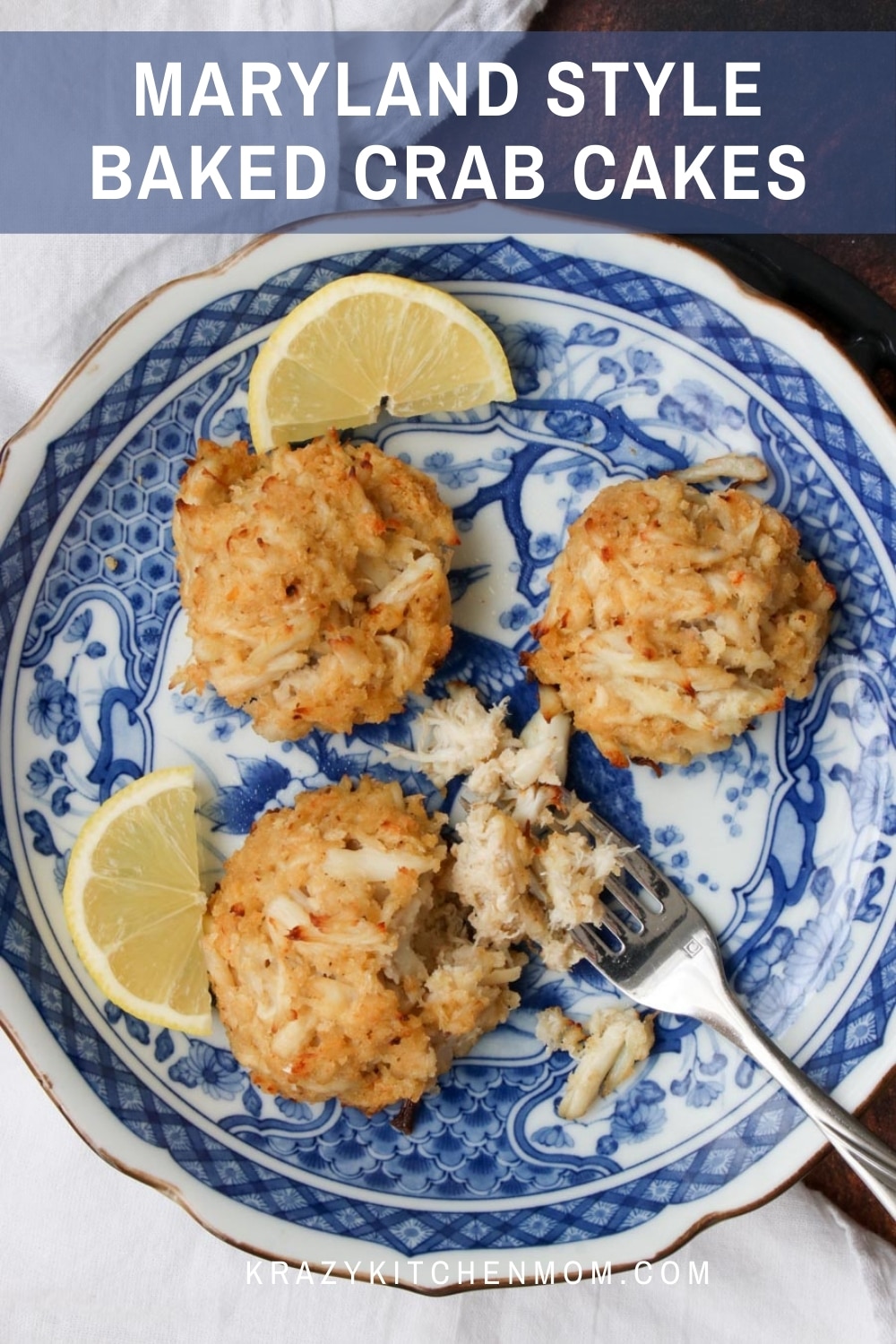 These lump-meat crab cakes are made with very little filler, letting the crab meat shine. Baked to perfection and served with a tasty remoulade. via @krazykitchenmom