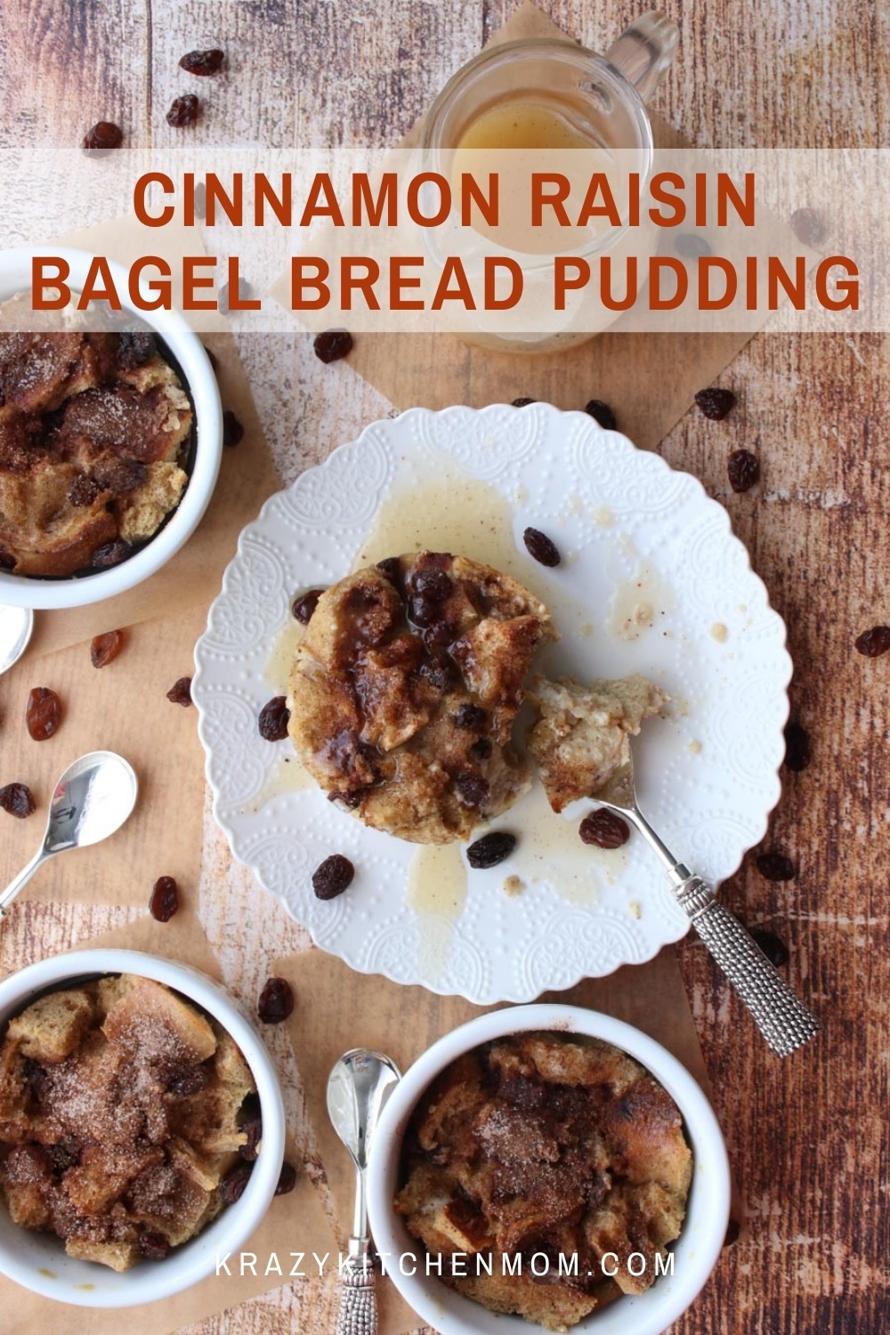 Turn leftover bagels into a decadent dessert that will have them asking for more. This is the ultimate comfort food dessert. via @krazykitchenmom