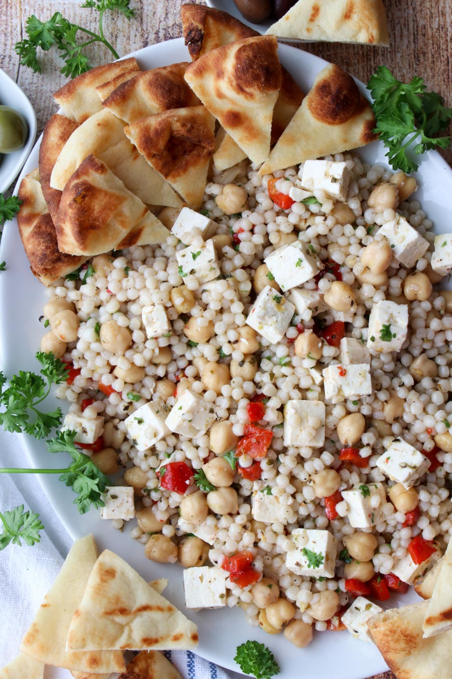 platter of Mediterranean Couscous Salad