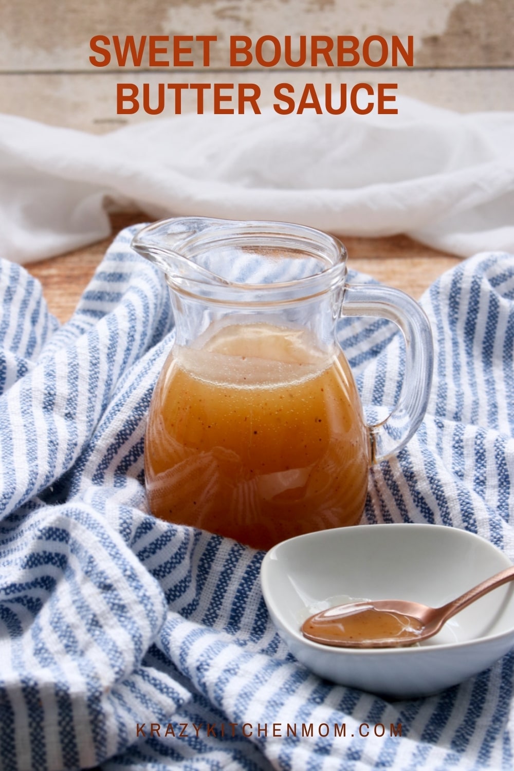 This bourbon sauce is super simple to make and ready in less than 10 minutes. Spoon it over bread pudding, ice cream, peaches, or just eat it with a spoon. via @krazykitchenmom