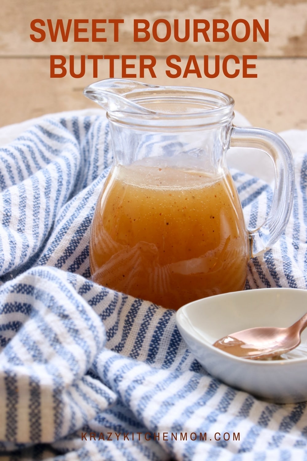 This bourbon sauce is super simple to make and ready in less than 10 minutes. Spoon it over bread pudding, ice cream, peaches, or just eat it with a spoon. via @krazykitchenmom