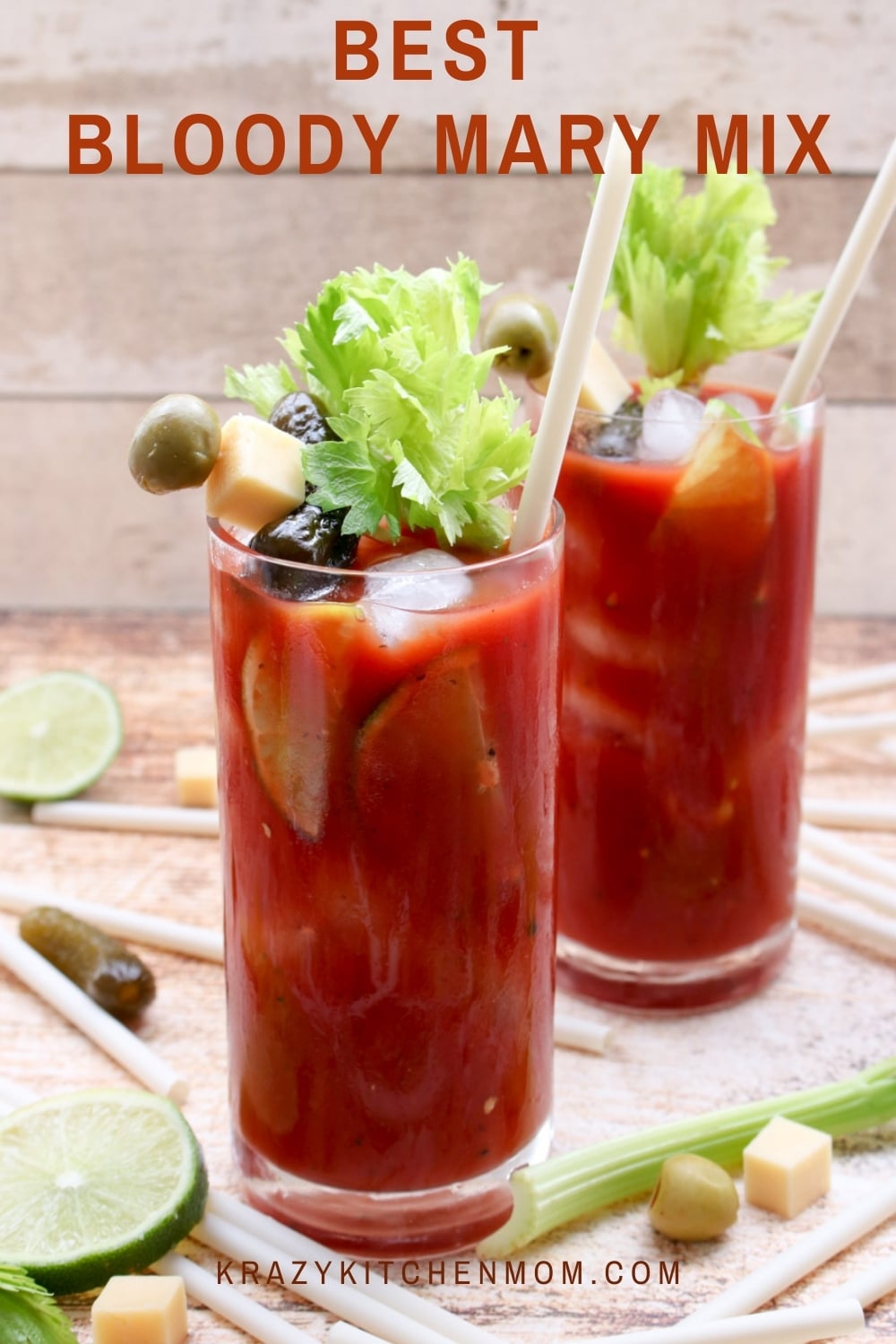 Bloody Mary mixes are very competitive but I've got the best mix you'll ever taste. You are definitely going to want to learn my secret ingredient that makes it extra zingy. via @krazykitchenmom