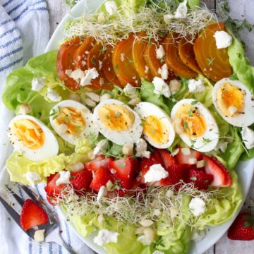 salad on a large platter