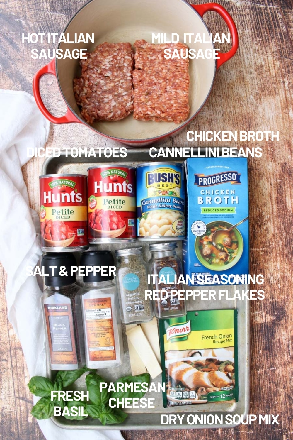 SAUSAGE AND BEAN SOUP INGREDIENTS 