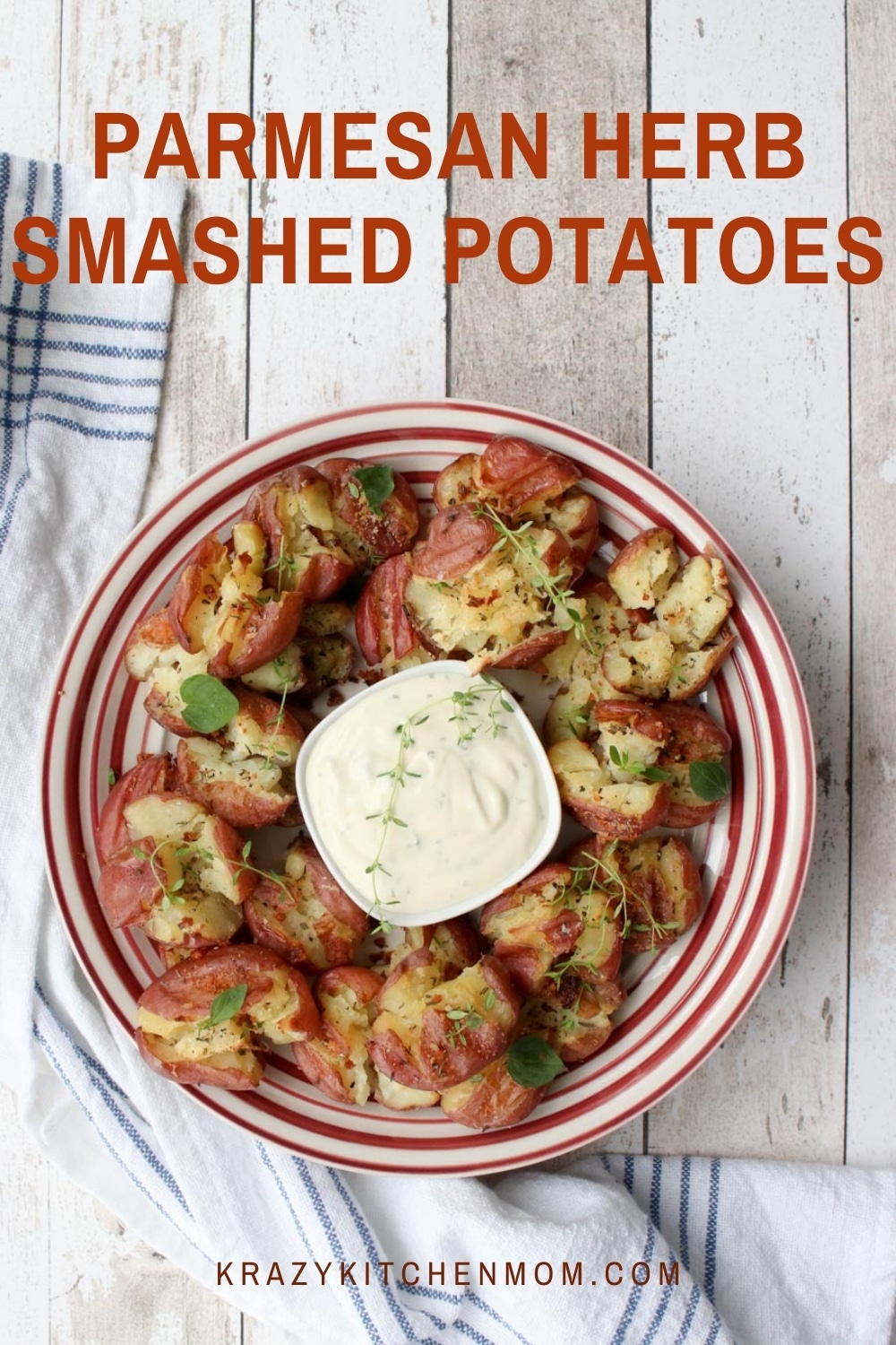 Crispy on the outside, fluffy and tender on the inside, these smashed potatoes might just become your new favorite recipe. via @krazykitchenmom