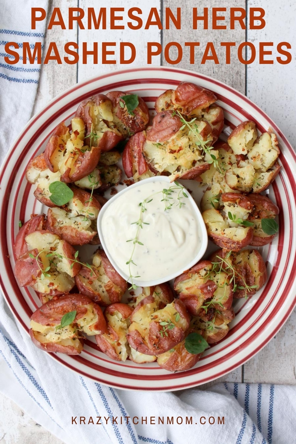 Crispy on the outside, fluffy and tender on the inside, these smashed potatoes might just become your new favorite recipe. via @krazykitchenmom