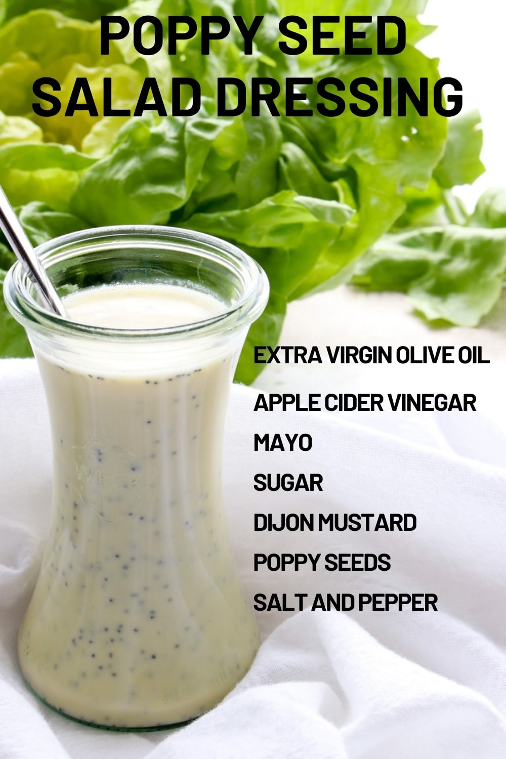 Jazz up any everyday salad with my homemade poppy seed dressing. It's the perfect balance of sweet and tangy and it's ready in minutes.  via @krazykitchenmom