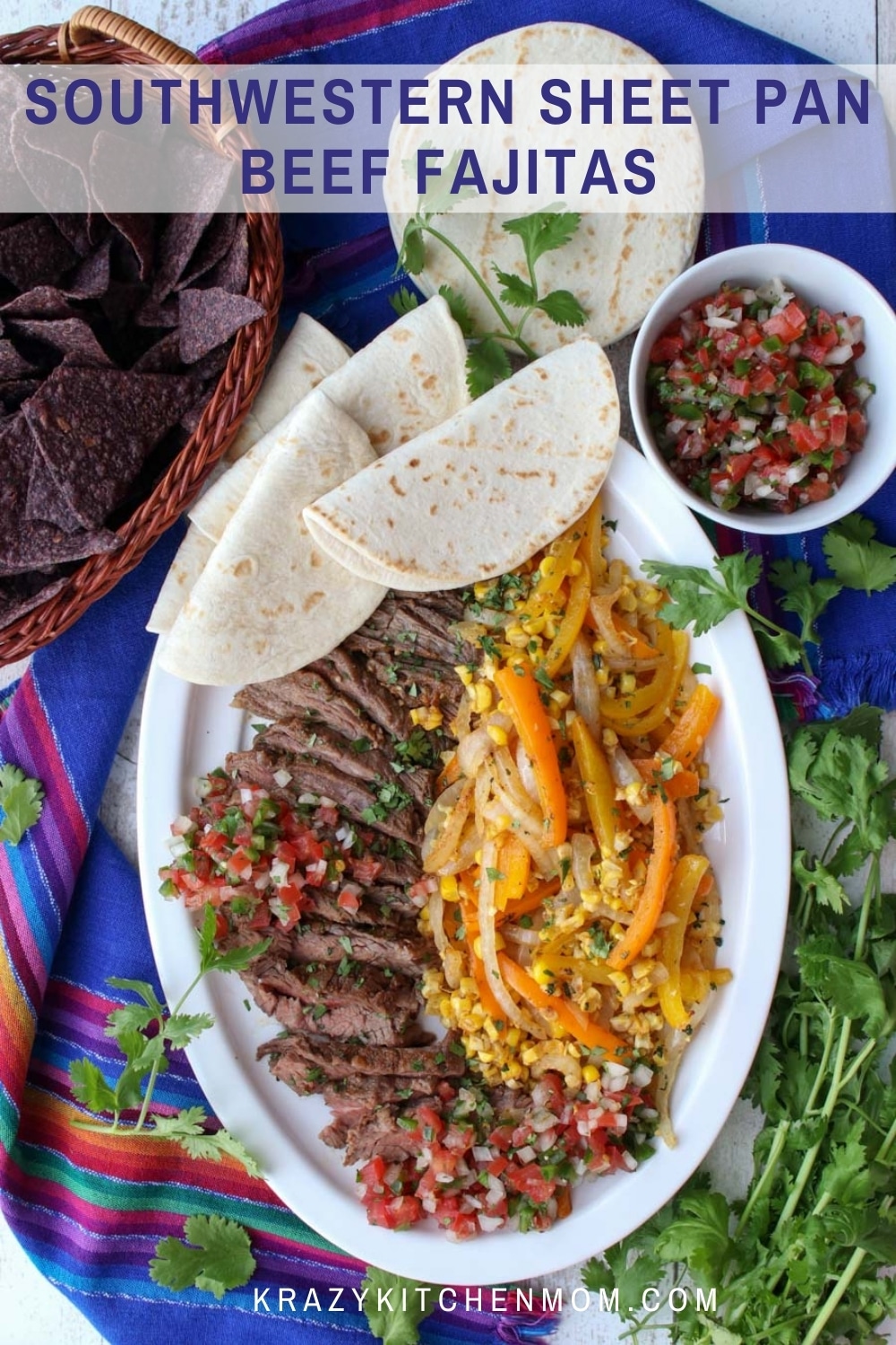 Taco Tuesday just got a whole lot better with these no mess, no fuss fajitas cooked on a sheet pan and ready in 30 minutes. via @krazykitchenmom