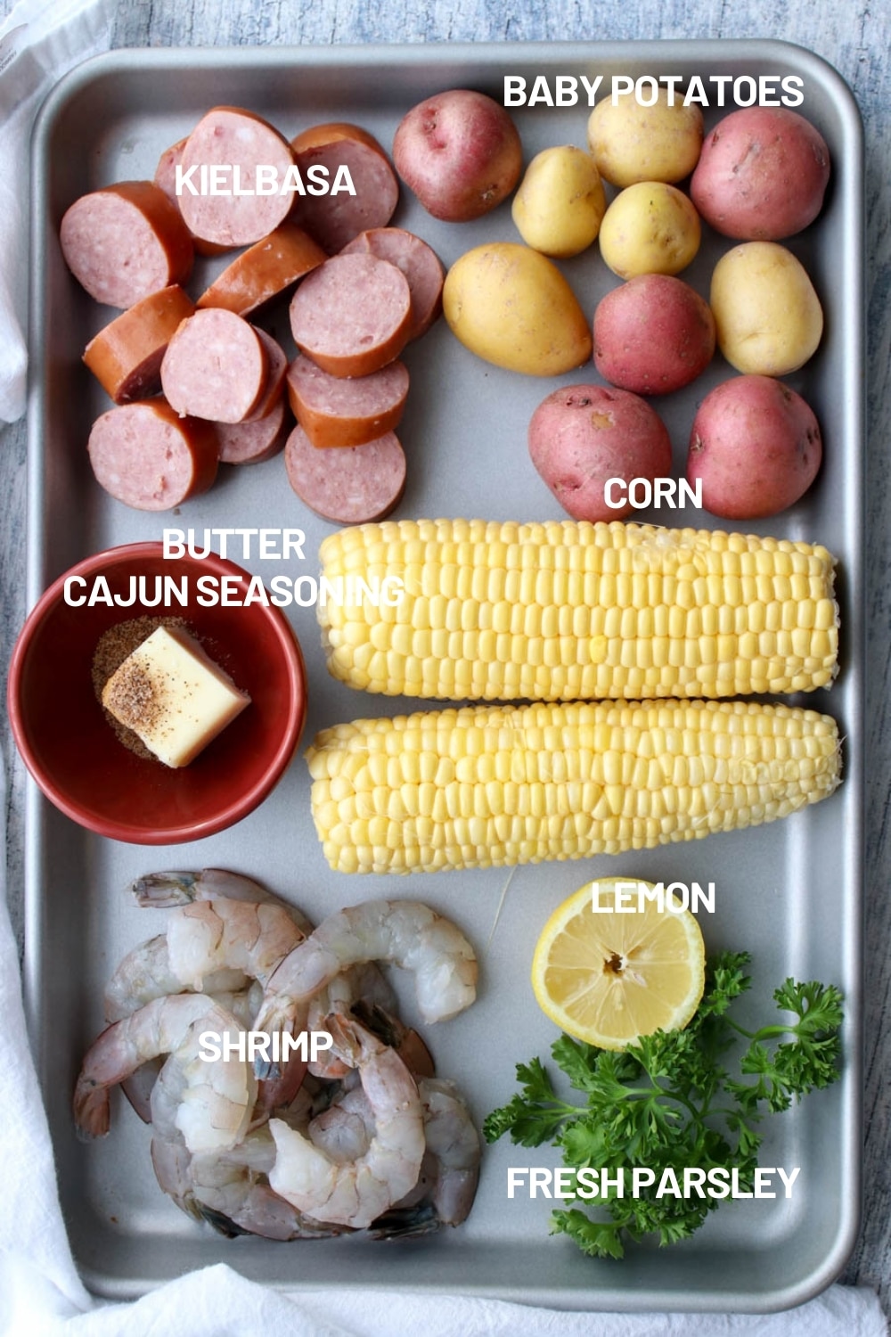 cookie sheet with kabob ingredients