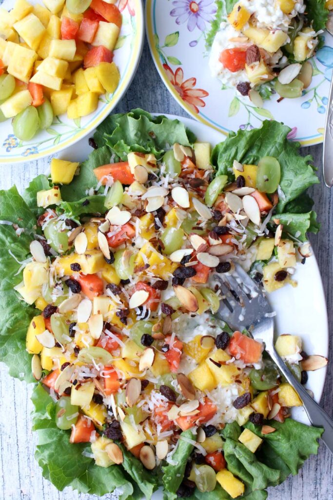 Tropical Cottage Cheese Fruit Salad Krazy Kitchen Mom