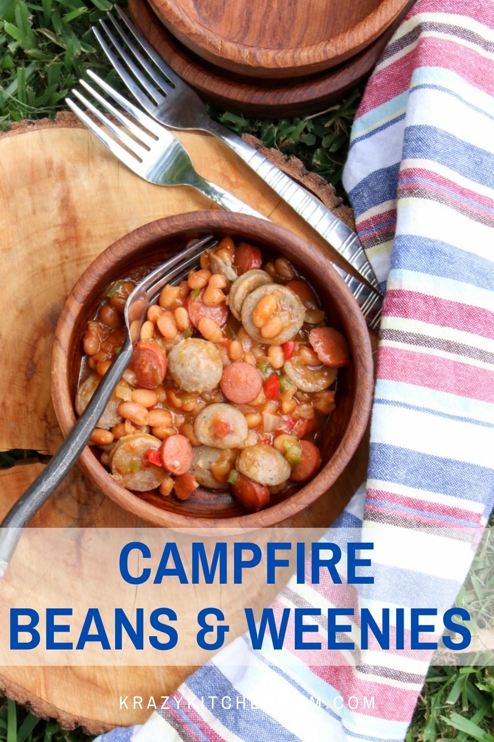 Summertime campfires and grills are heating up. Whip up a hearty family-friendly skillet of beans and weenies. via @krazykitchenmom