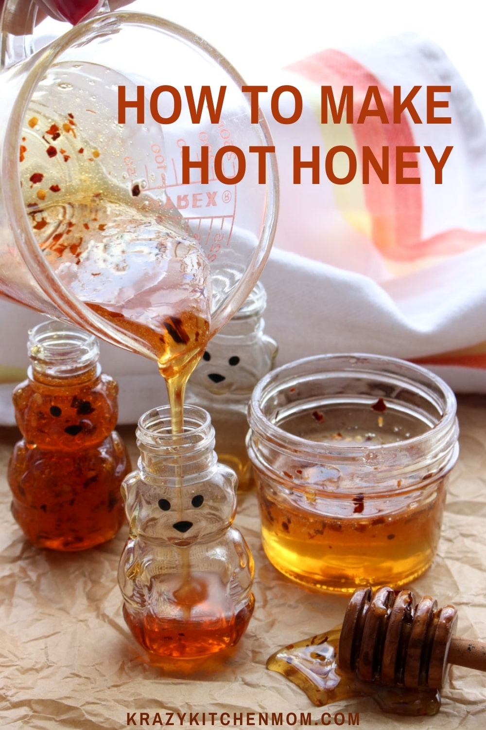 Hot honey is all the rage right now. One bite and you will know why. It's sweet and a little spicy. I promise this is your new "go-to" condiment.  via @krazykitchenmom