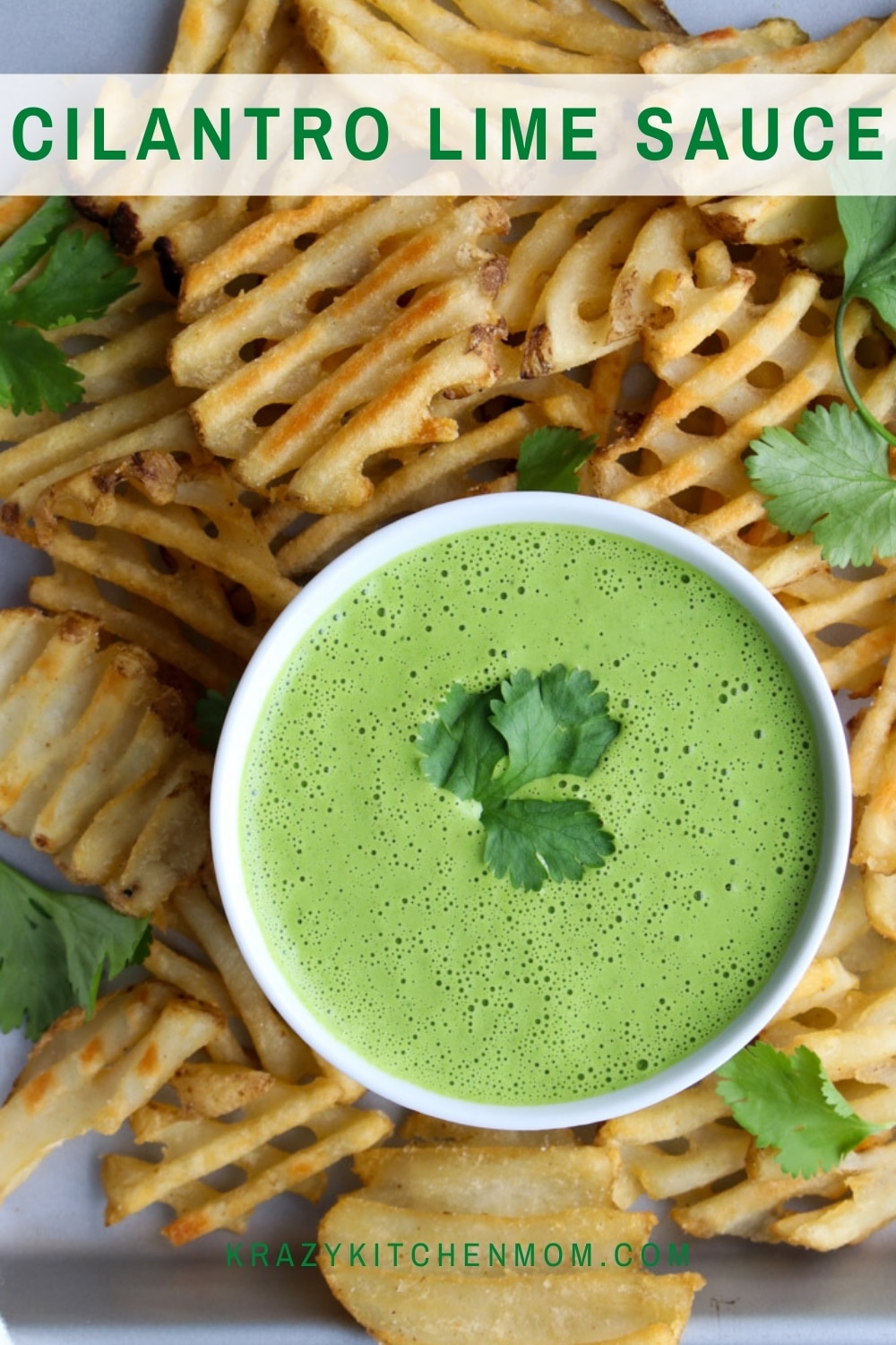 Cilantro Lime Sauce is a creamy, tangy, fresh, and bright sauce. Drizzle it on grilled chicken, pork, or steak. It's also a great sauce for grilled vegetables. via @krazykitchenmom