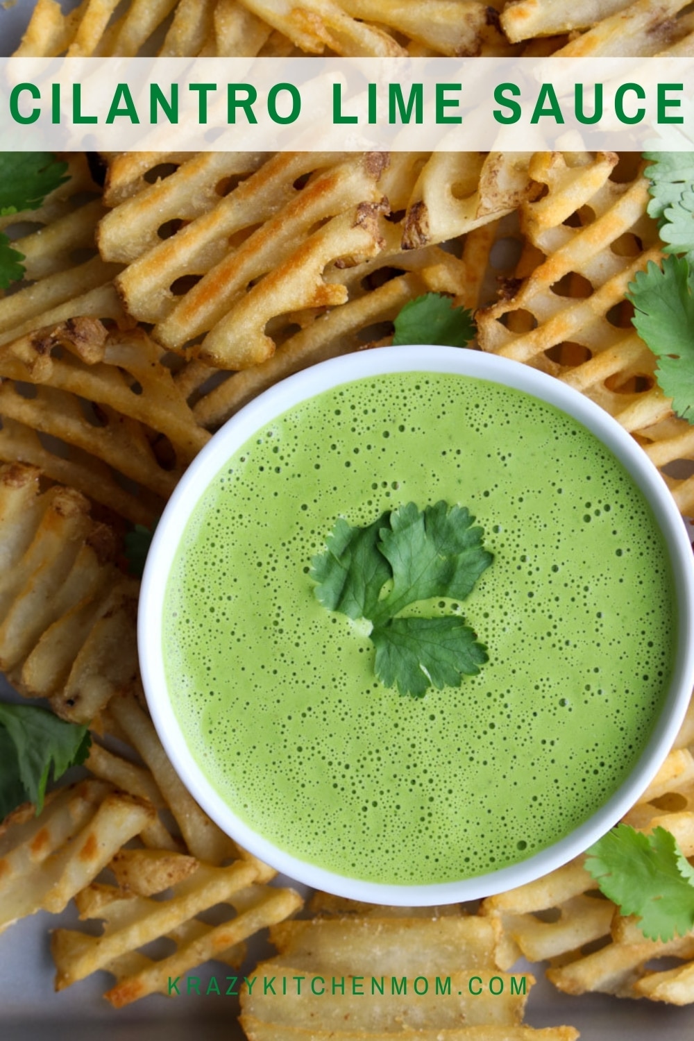 Cilantro Lime Sauce is a creamy, tangy, fresh, and bright sauce. Drizzle it on grilled chicken, pork, or steak. It's also a great sauce for grilled vegetables. via @krazykitchenmom