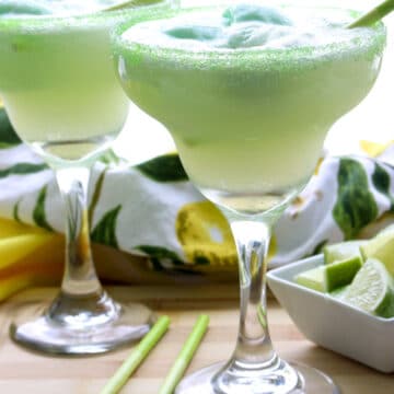 two margarita floats