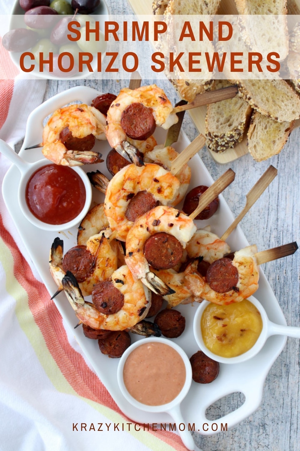 These skewers are super easy and super tasty. They are one of our summer grilling favorite recipes. via @krazykitchenmom