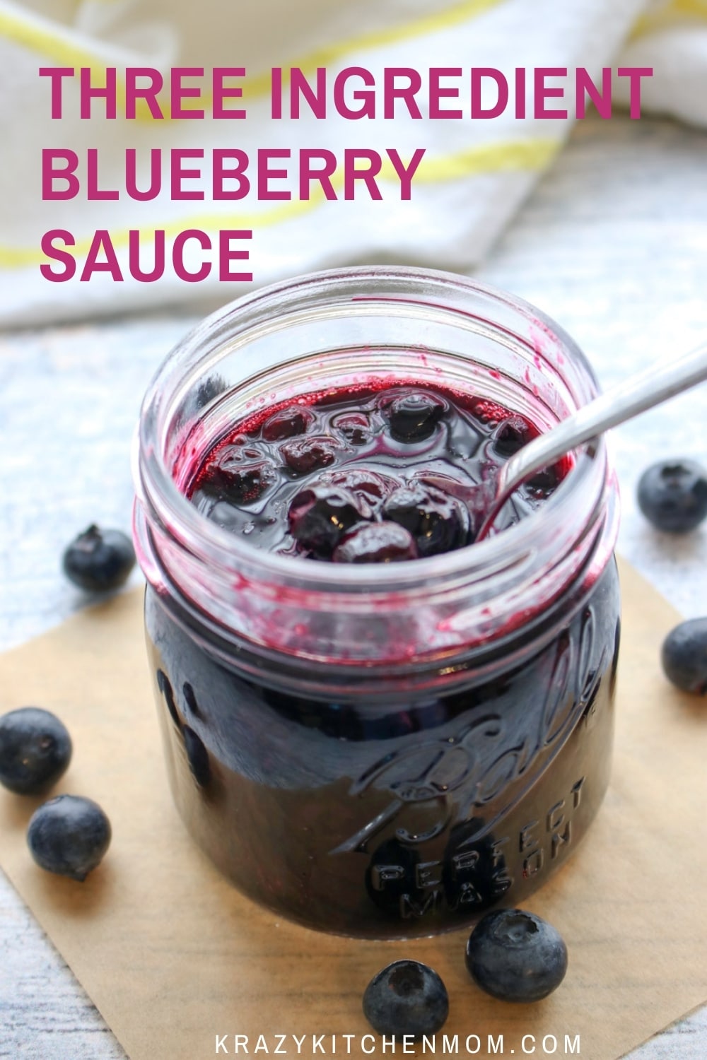 Sweet, juicy, tangy blueberries cooked down to make your new favorite sauce. Pour it over pancakes, waffles, yogurt, or ice cream.  via @krazykitchenmom