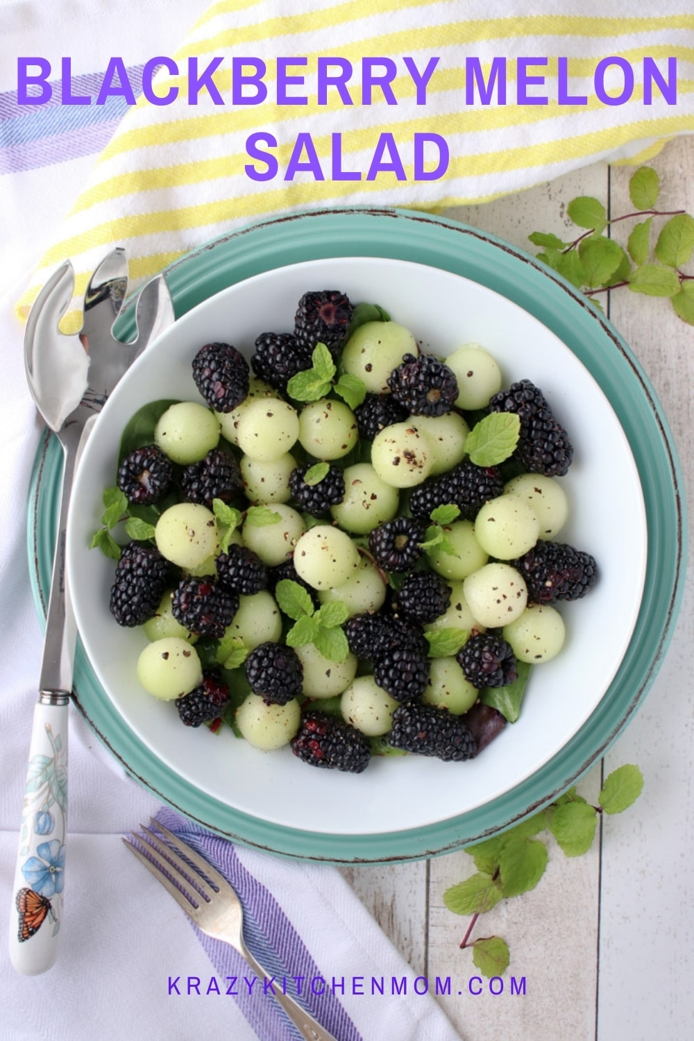 This salad is a simple combination of bright refreshing flavors. It's the perfect end of summer side dish for any get together.  via @krazykitchenmom