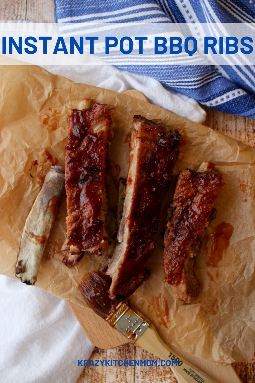 Tender, juicy, fall-off-the-bone, finger-licking ribs in less than 30 minutes made in a pressure cooker. Perfect for any weeknight dinner. via @krazykitchenmom