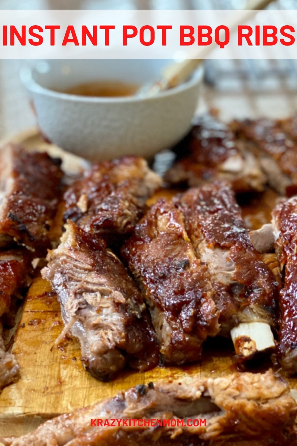 Tender, juicy, fall-off-the-bone, finger-licking ribs in less than 30 minutes made in a pressure cooker. Perfect for any weeknight dinner. via @krazykitchenmom