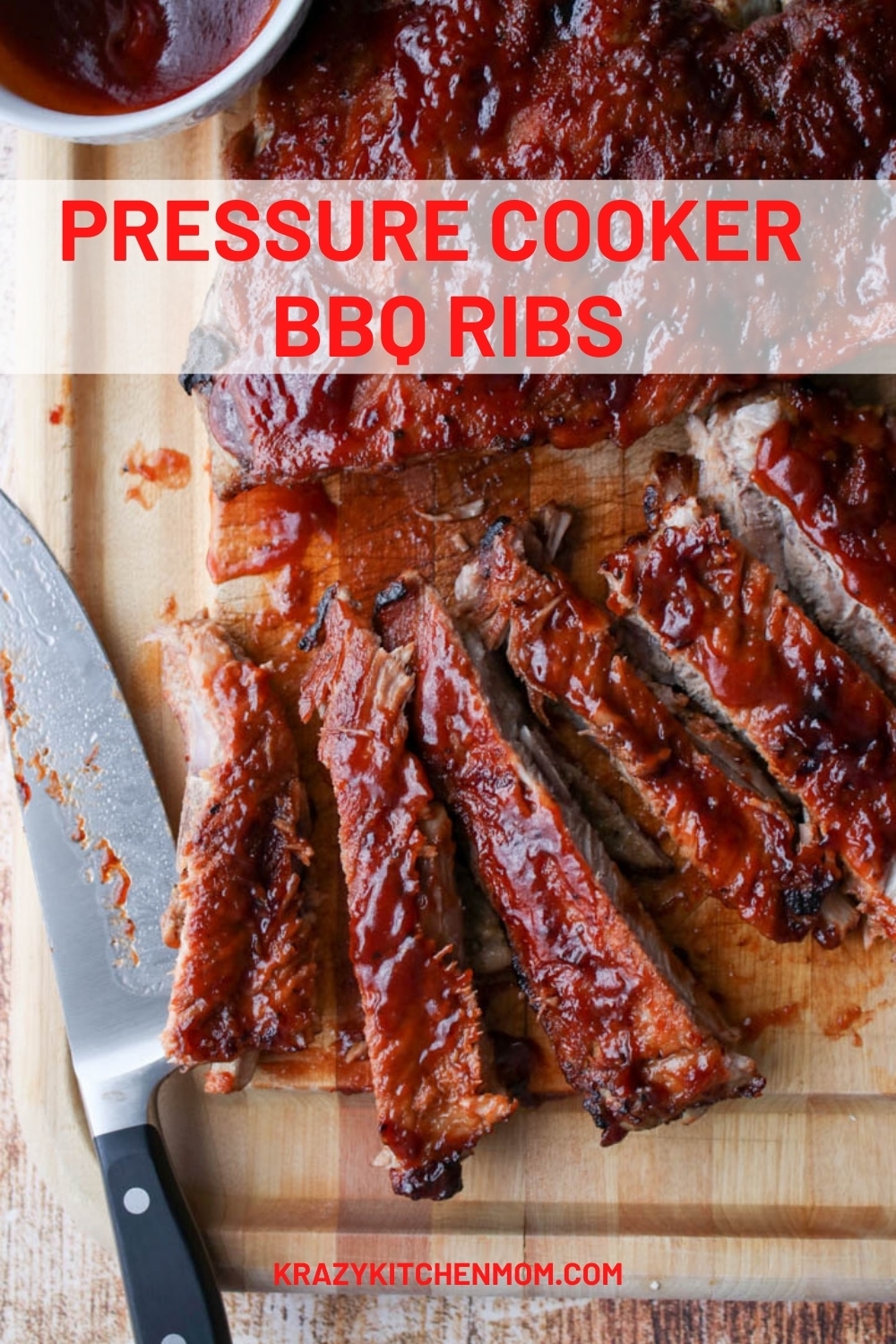 Tender, juicy, fall-off-the-bone, finger-licking ribs in less than 30 minutes made in a pressure cooker. Perfect for any weeknight dinner. via @krazykitchenmom