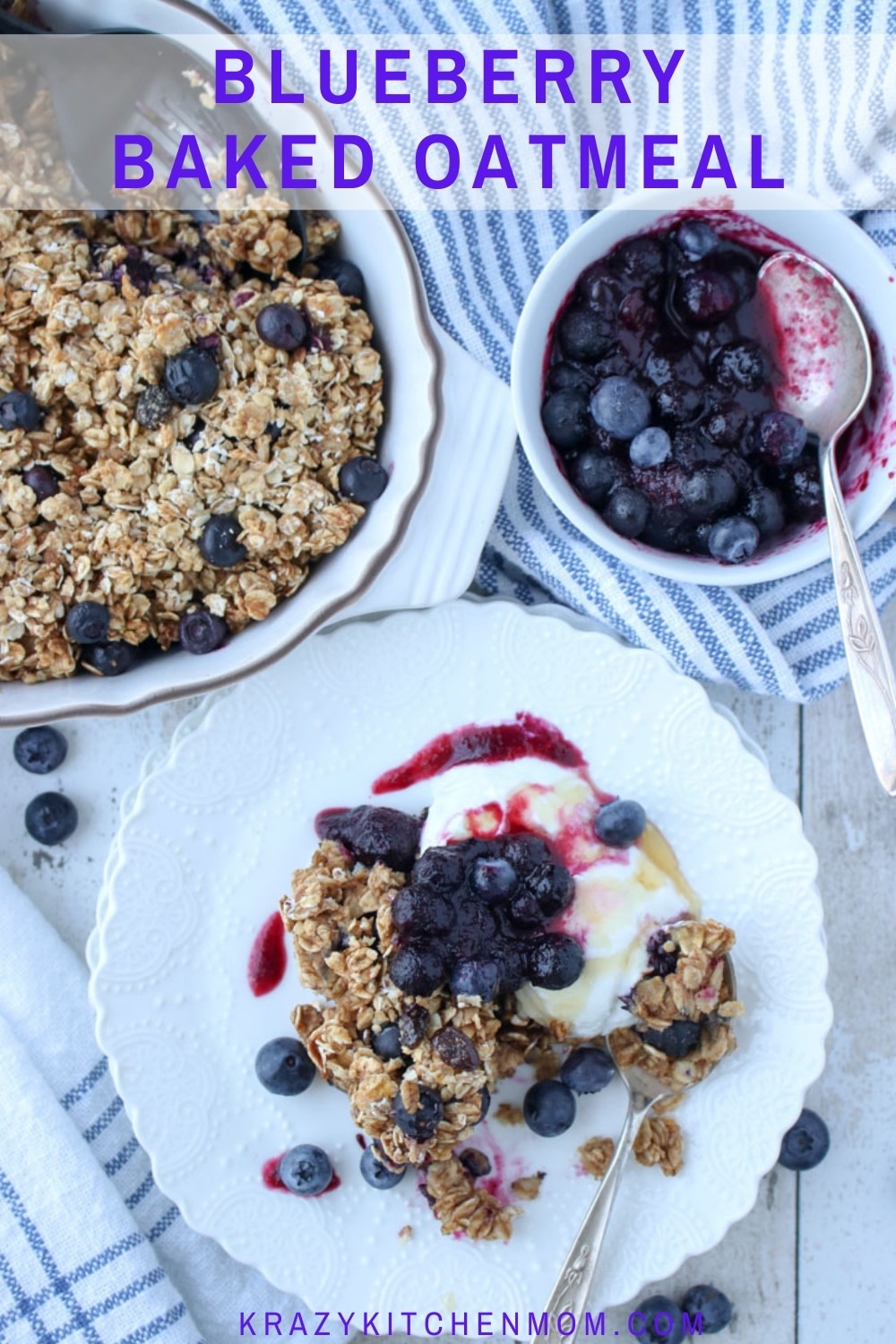 All of the warm flavors and comfort of a hot bowl of oatmeal baked to perfection. Easy preparation and easy cleanup.  via @krazykitchenmom