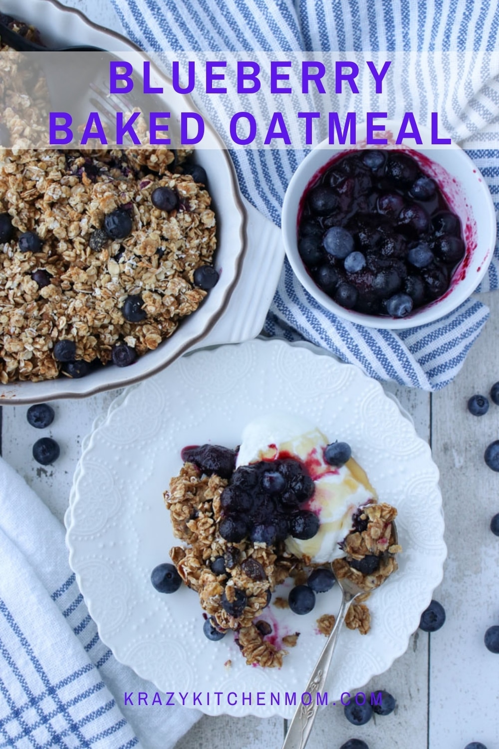 All of the warm flavors and comfort of a hot bowl of oatmeal baked to perfection. Easy preparation and easy cleanup.  via @krazykitchenmom