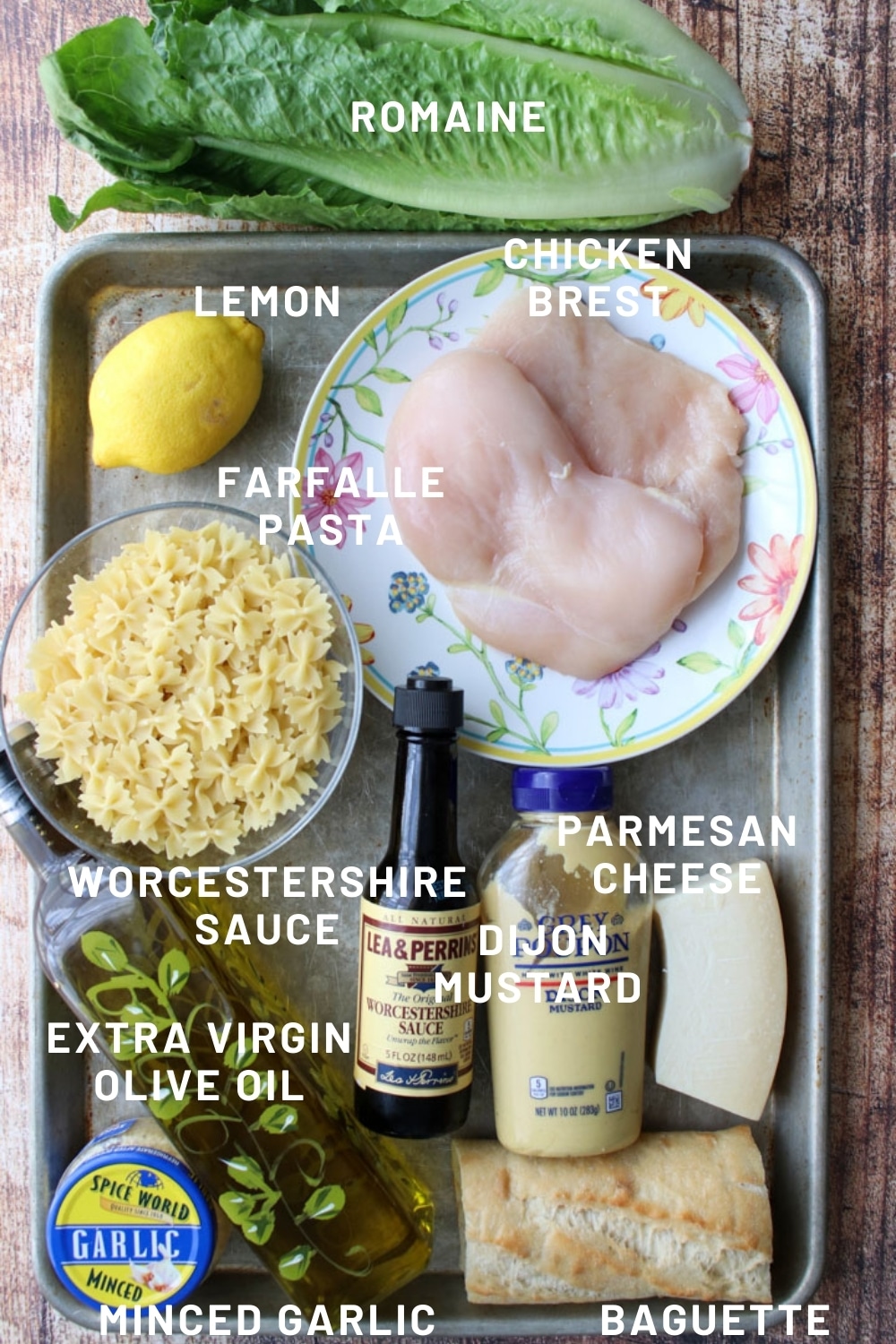 chicken caesar pasta salad ingredients