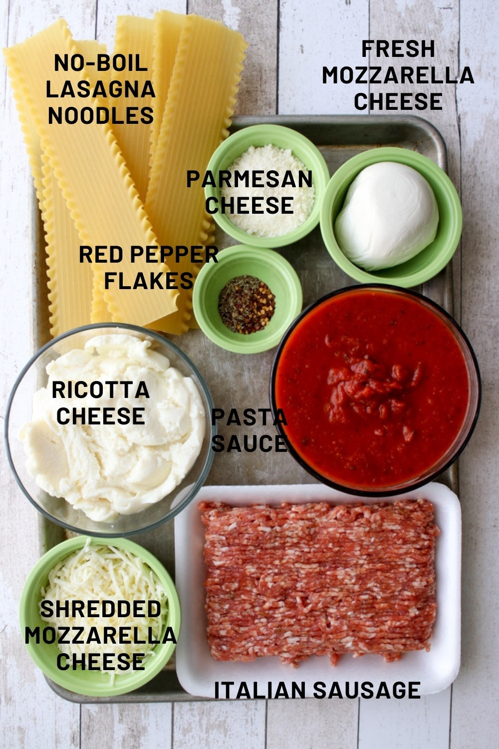 LASAGNA INGREDIENTS