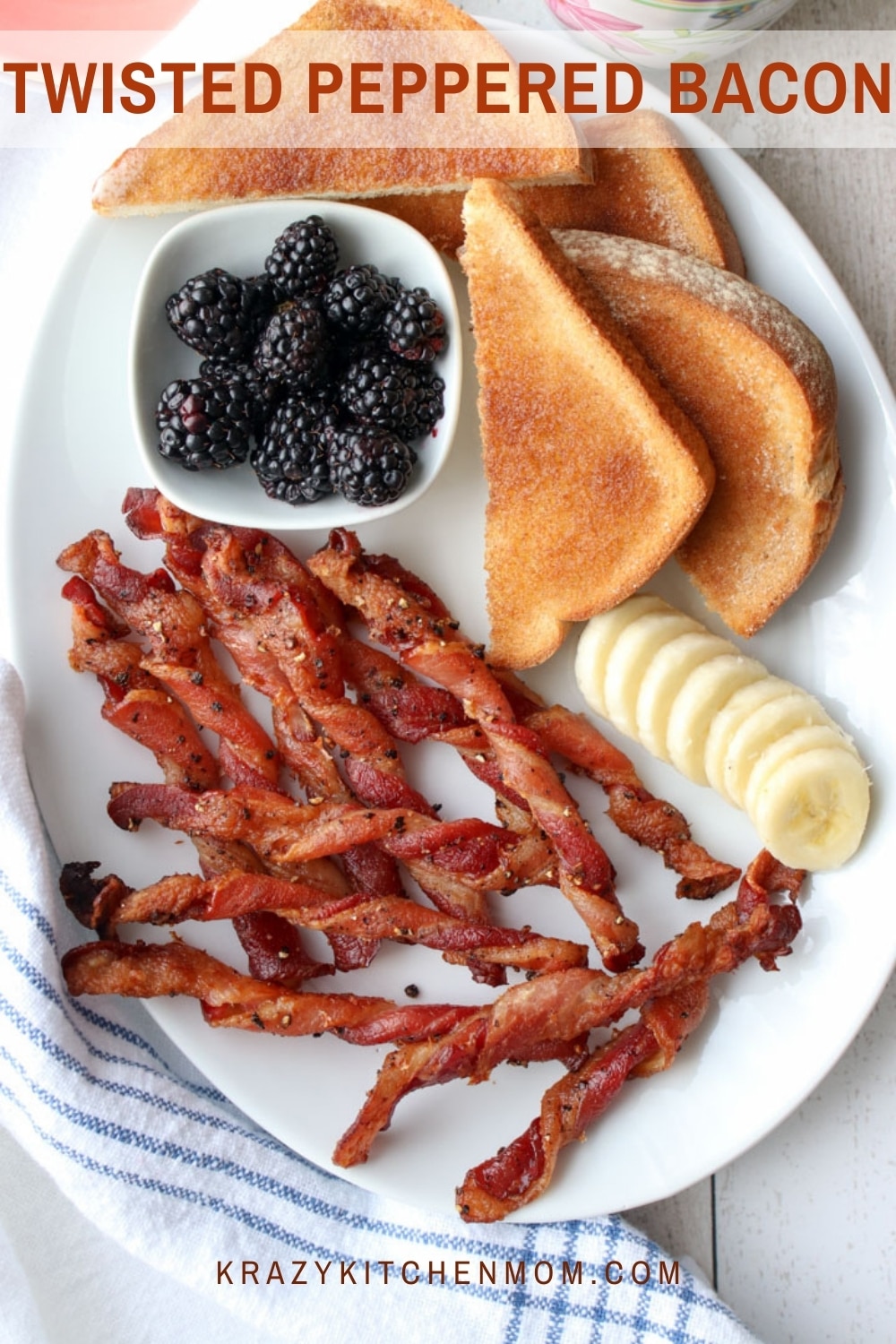 Make bacon the star of breakfast with this social medial sensation - twisted bacon. This bacon is baked and makes cleanup a breeze.  via @krazykitchenmom