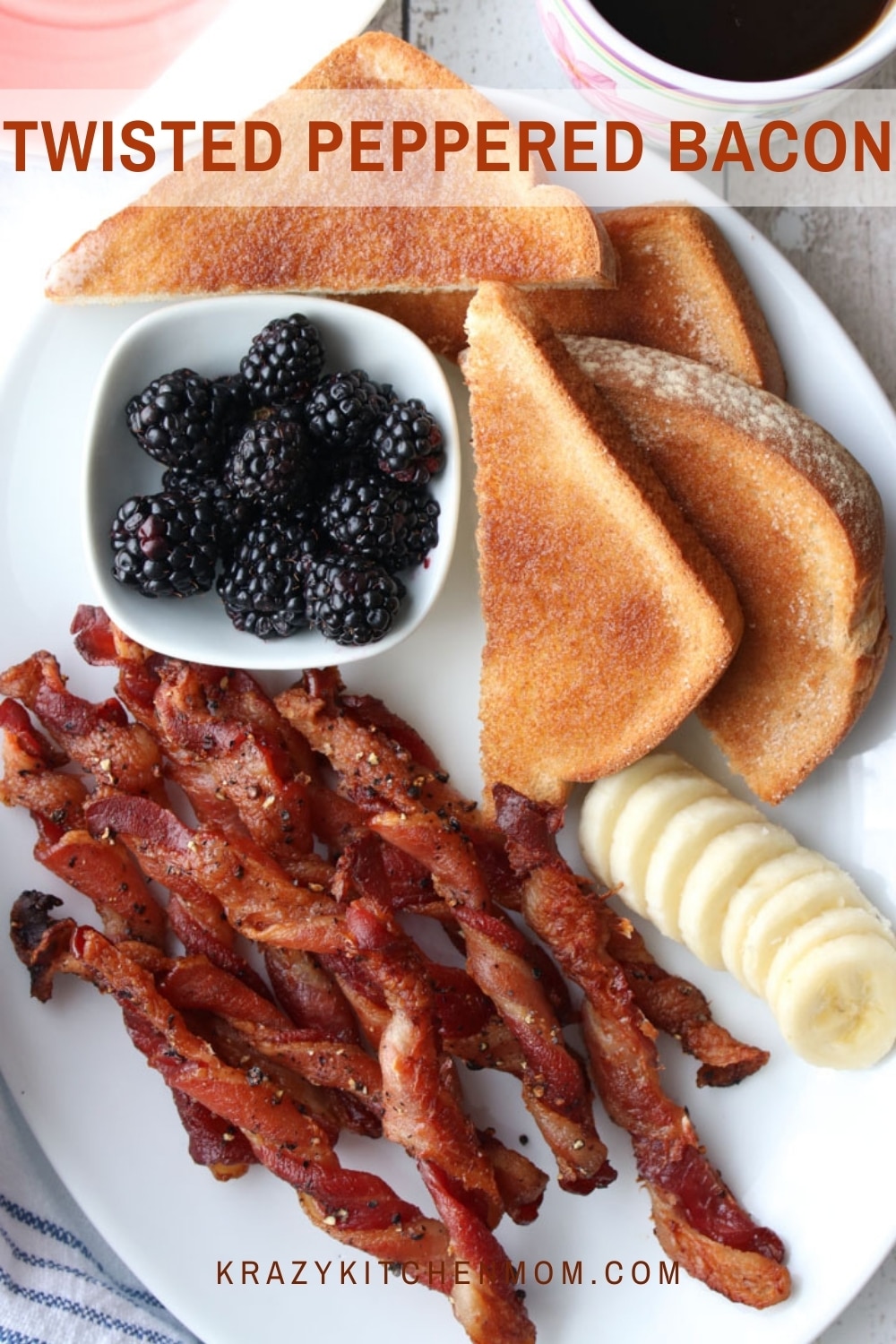 Make bacon the star of breakfast with this social medial sensation - twisted bacon. This bacon is baked and makes cleanup a breeze.  via @krazykitchenmom