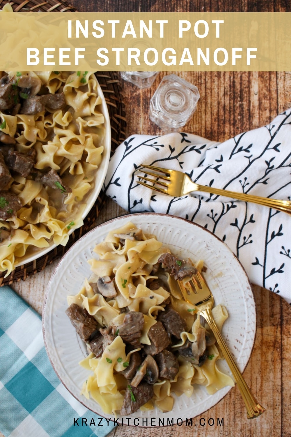 Beef Stroganoff takes me back to my childhood. I've taken this hearty nostalgic comfort food and made it an easy recipe any day of the week. via @krazykitchenmom