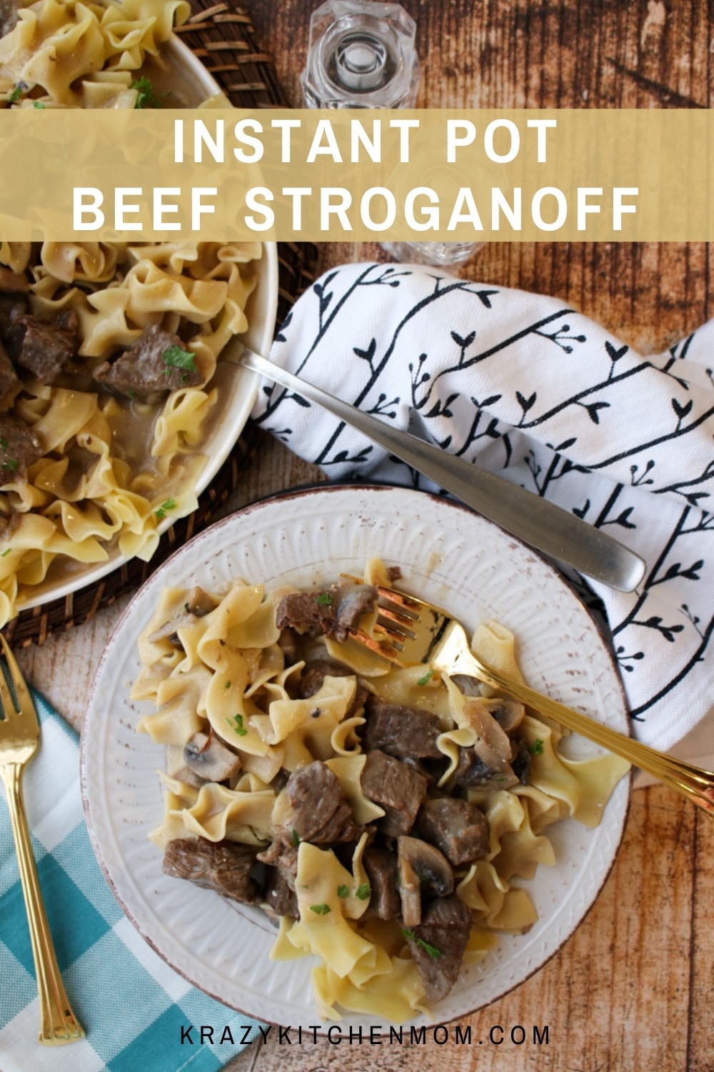 Beef Stroganoff takes me back to my childhood. I've taken this hearty nostalgic comfort food and made it an easy recipe any day of the week. via @krazykitchenmom