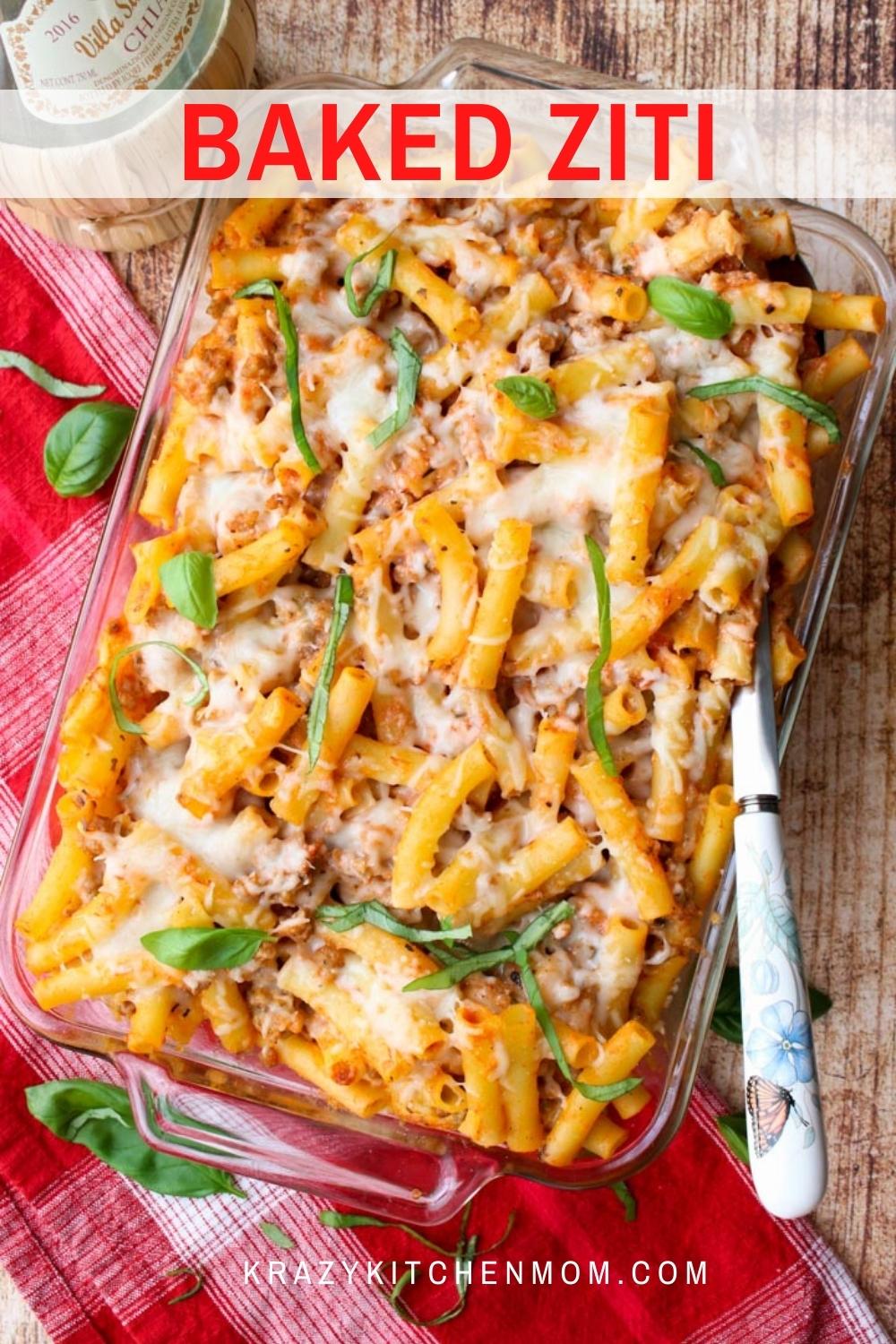 This family-style casserole is definitely a crowd-pleaser. Extra cheesy and loaded with sausage, ricotta cheese, and mozzarella cheese. via @krazykitchenmom