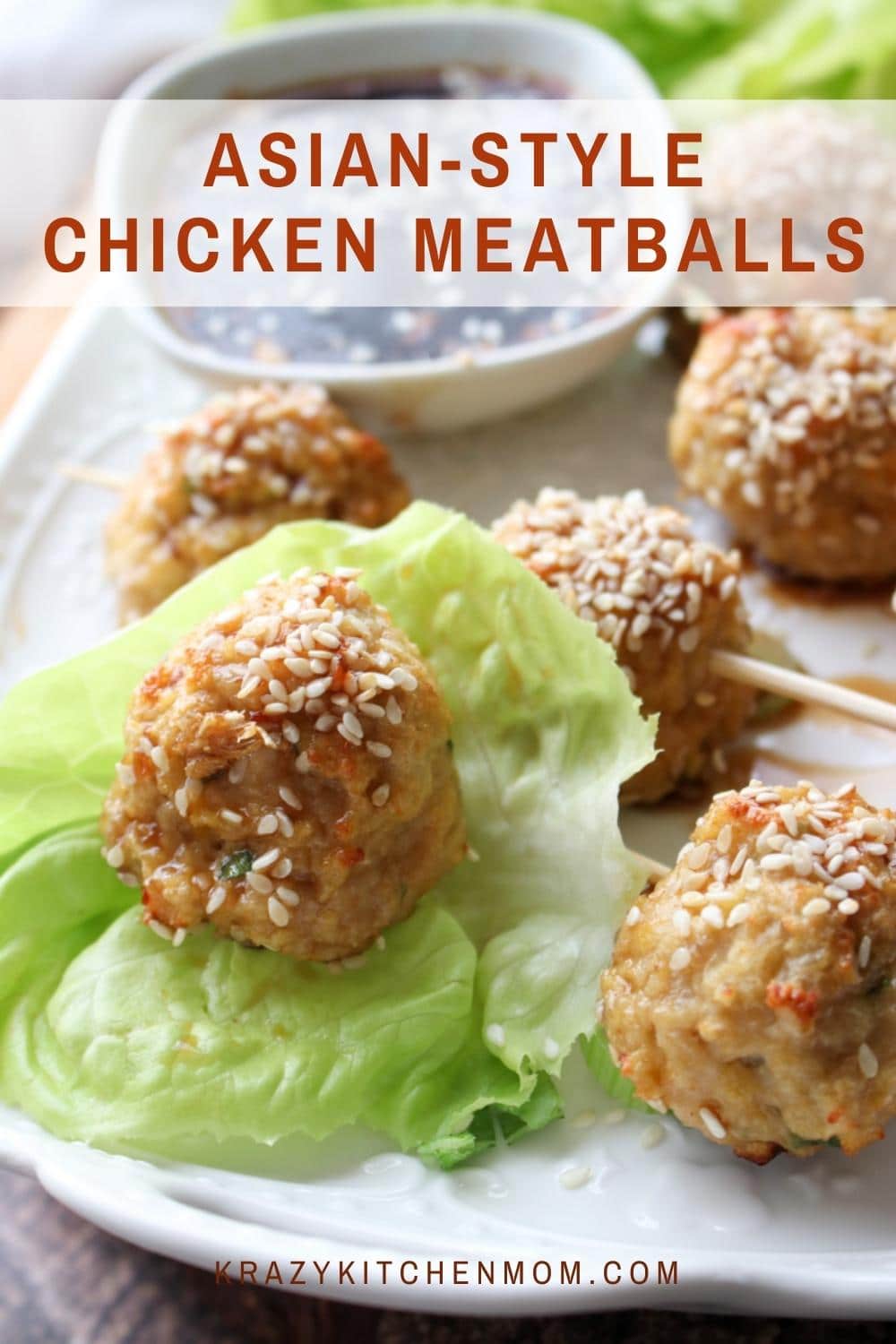 Sweet-tangy healthy  meatballs made with ground chicken. They are great for a quick easy weeknight dinner or as an easy appetizer. via @krazykitchenmom