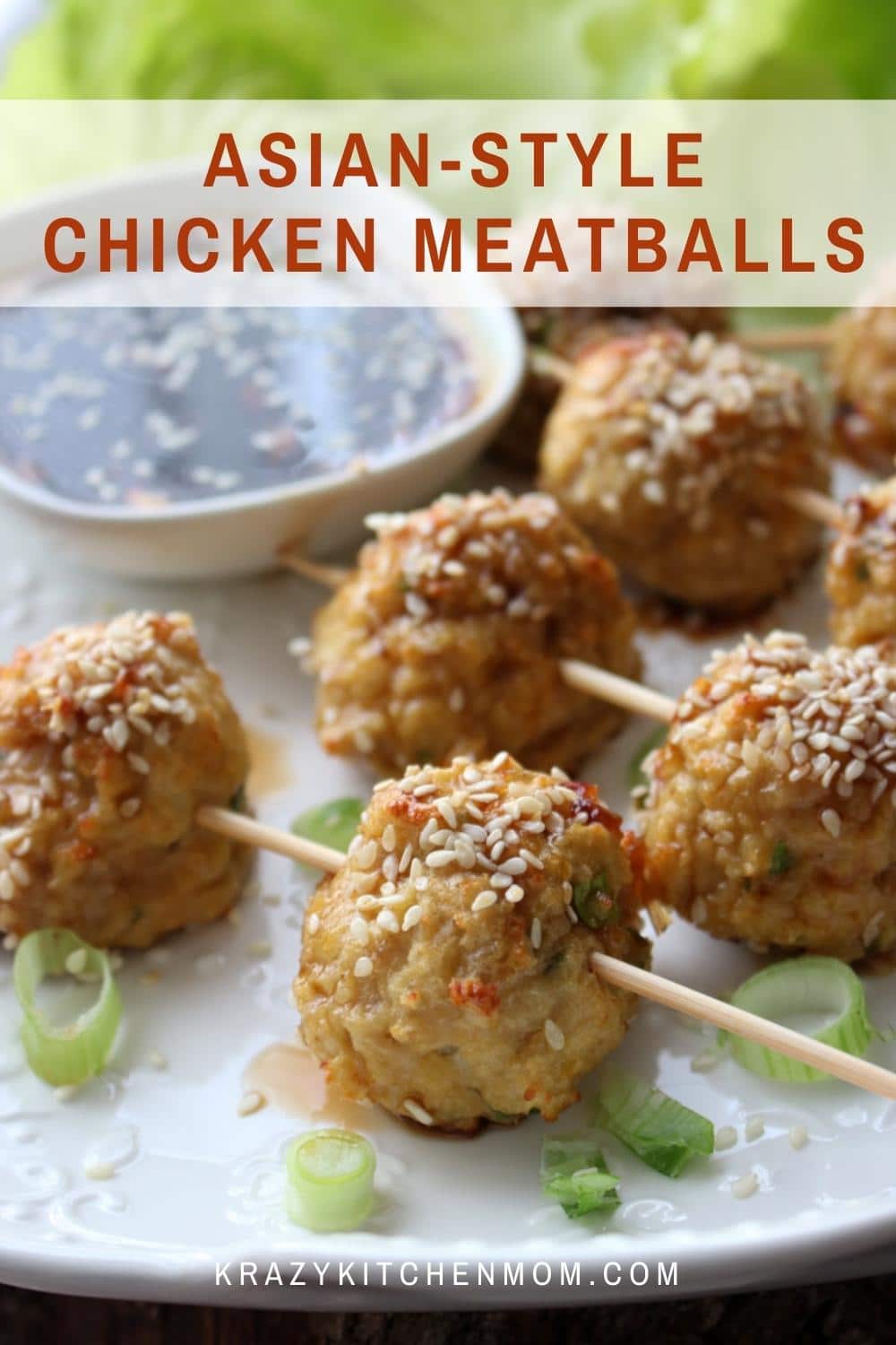 Sweet-tangy healthy  meatballs made with ground chicken. They are great for a quick easy weeknight dinner or as an easy appetizer. via @krazykitchenmom