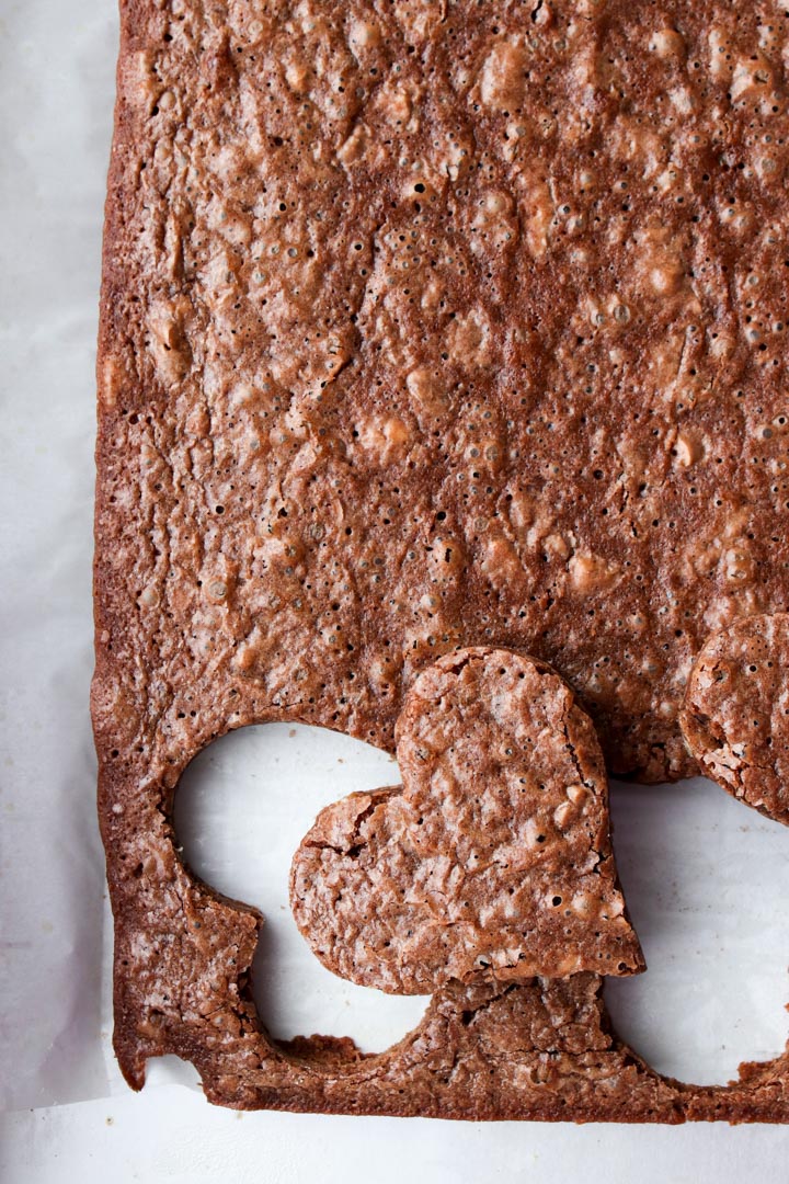 heart shaped brownie cuts