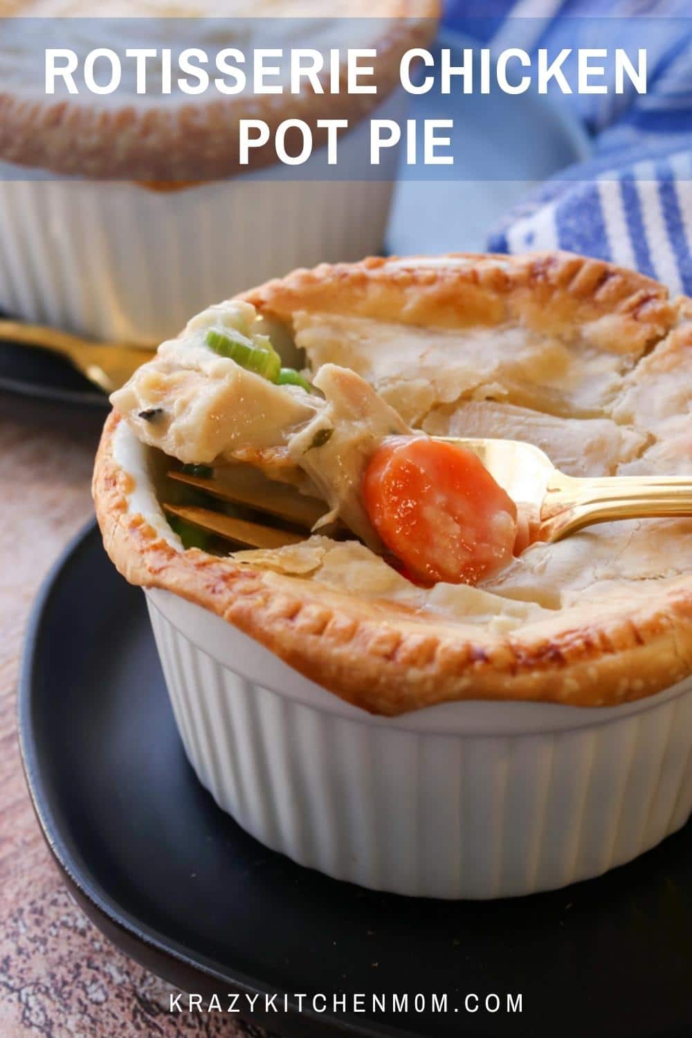 There's nothing more comforting than a steaming hot serving of homemade chicken pot pie right from the oven. via @krazykitchenmom