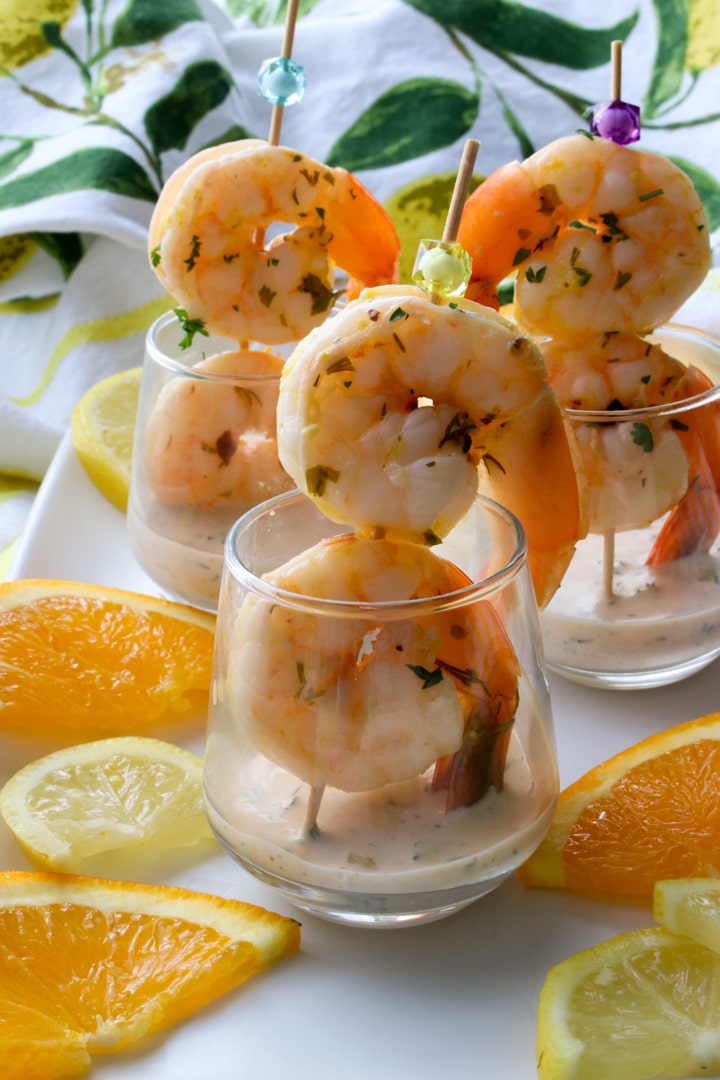 citrus shrimp cocktail Little Cutie baby shower food ideas. Check out this list of Little Cutie baby shower ideas. Includes ideas for favors, food, decorations and more.