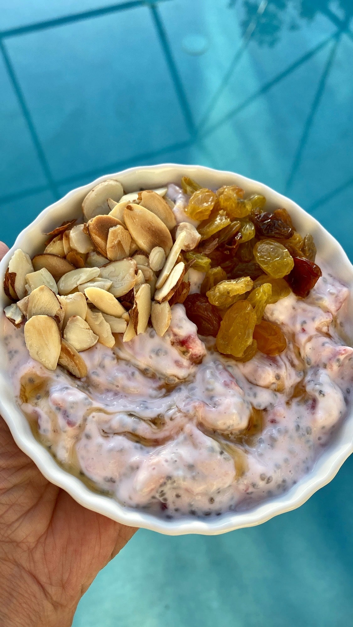 Strawberry Almond yogurt