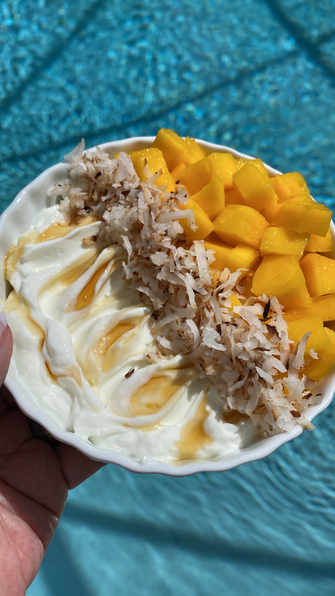 Mango coconut yogurt