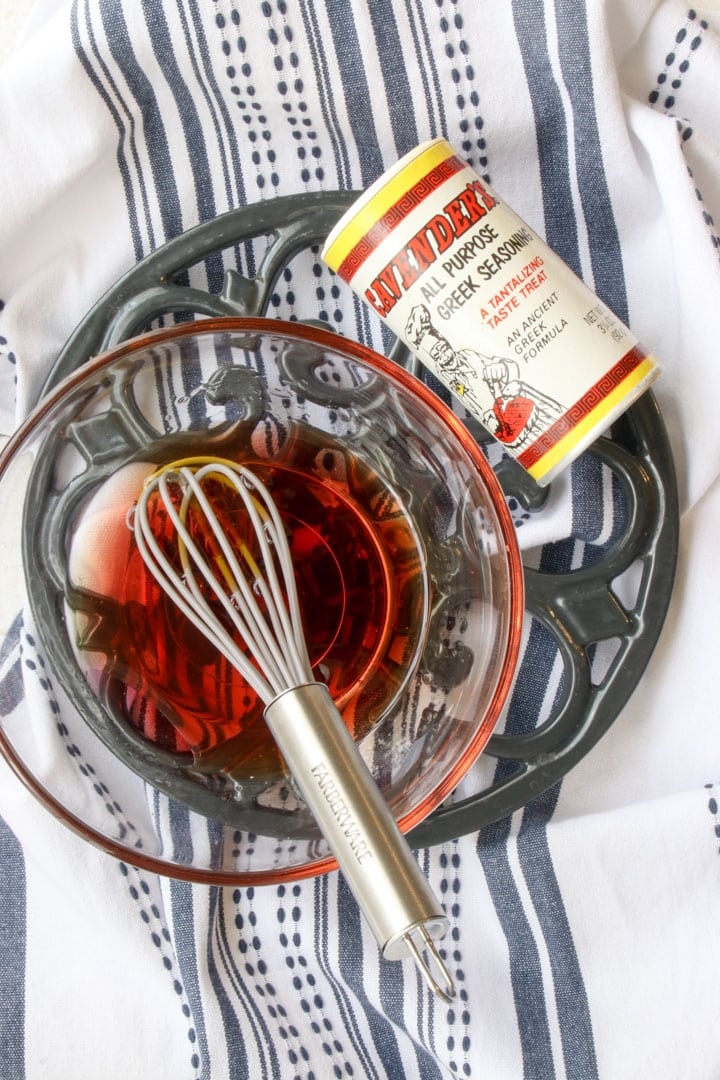 ingredients to make greek orzo salad dressing