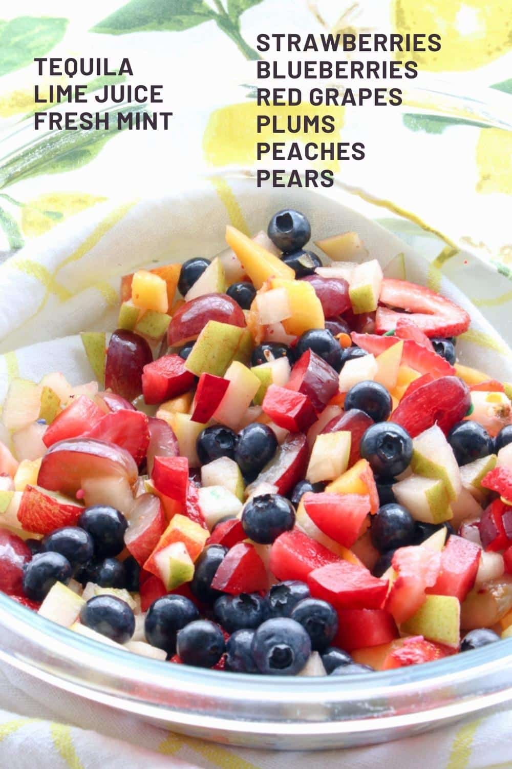 Margarita Fruit Salad Ingredients