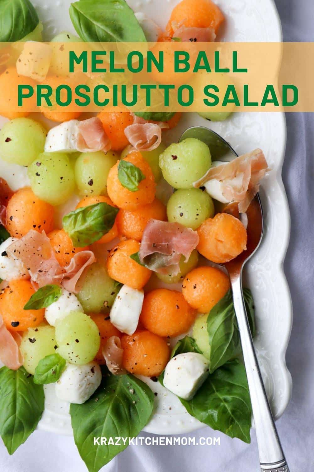A colorful, fresh, sweet, savory, summer salad that you can make in minutes. It's perfect for a light lunch or even for breakfast. via @krazykitchenmom