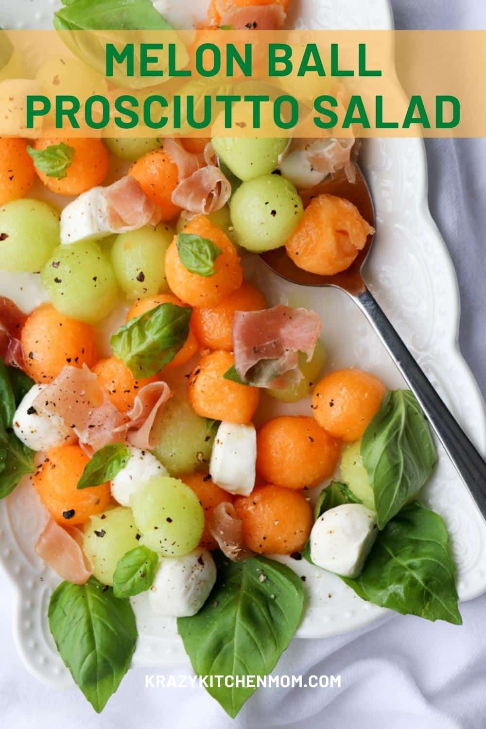 A colorful, fresh, sweet, savory, summer salad that you can make in minutes. It's perfect for a light lunch or even for breakfast. via @krazykitchenmom