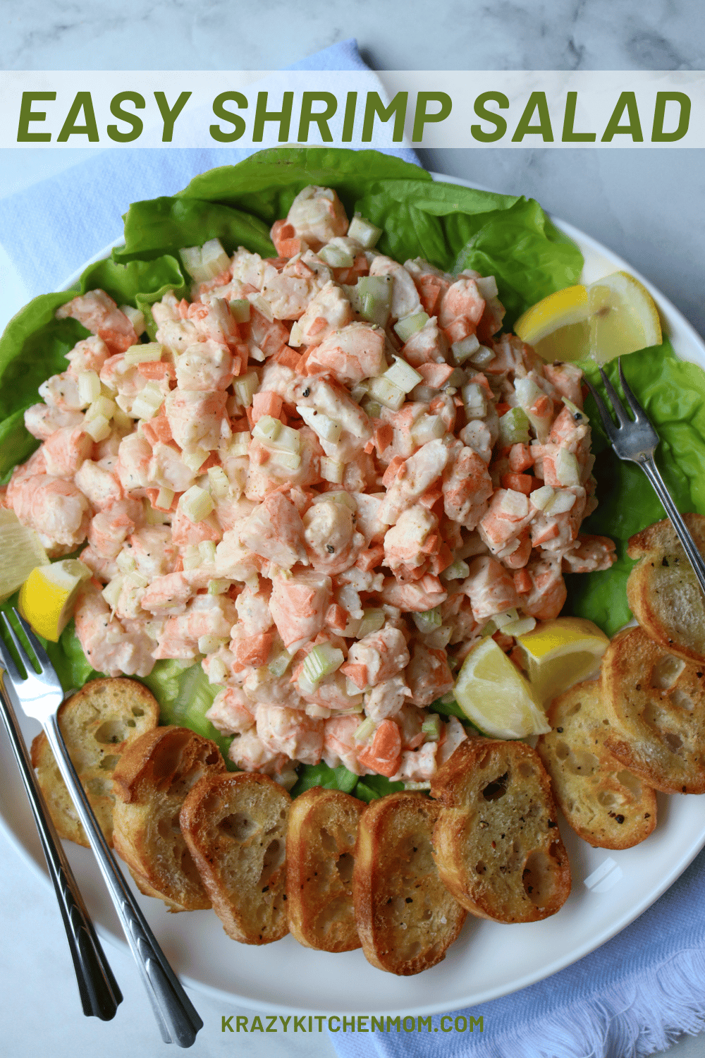 Calling all my shrimp lovers…you’re going to love this classic and easy shrimp salad. It’s made with store-bought cooked shrimp so it’s ready in minutes. via @krazykitchenmom