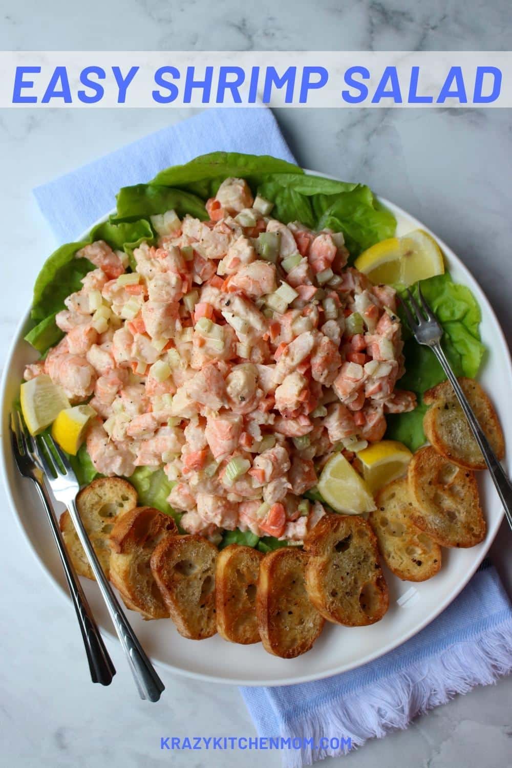 Calling all my shrimp lovers…you’re going to love this classic and easy shrimp salad. It’s made with store-bought cooked shrimp so it’s ready in minutes. via @krazykitchenmom